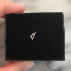 Pavé Diamond Single Stud Earring